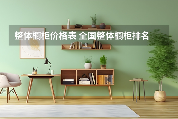 整体橱柜价格表 全国整体橱柜排名
