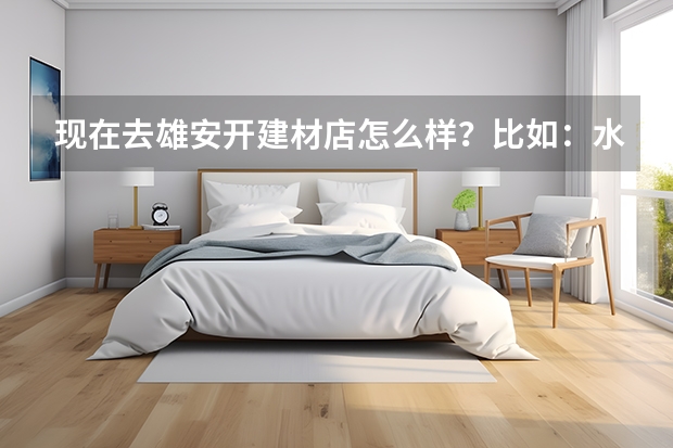 现在去雄安开建材店怎么样？比如：水泥，陶瓷粘合剂…之类的